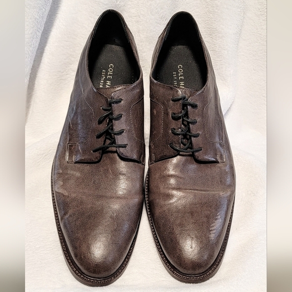 11 Cole Haan Limited Release Grand Os Leather Derby Oxfords C21453 Brown Gray main image 5